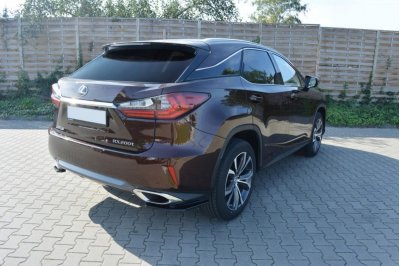 Накладки сплиттеры боковые на задний бампер на Lexus RX IV